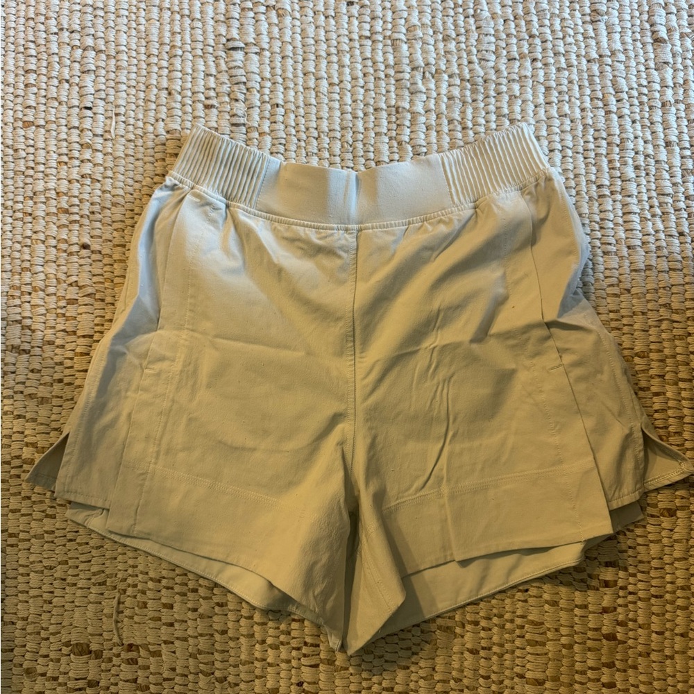 lululemon athletica High Waist Cream Shorts
